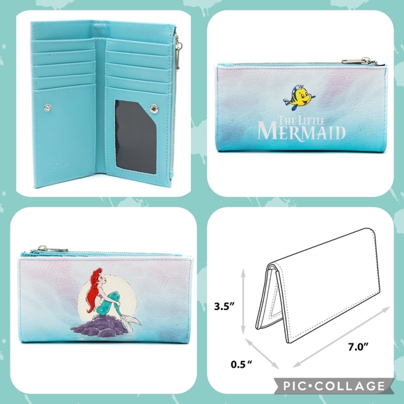 DISNEY The Little Mermaid Crossbody Bag & Wallet - Picture 3 of 8